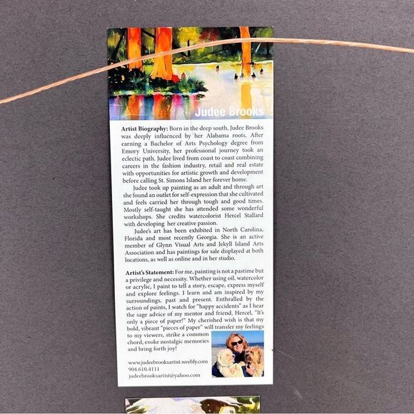 Original Watercolor Coy Koi Fish painting signed artist Judee Brooks - Picture 7 of 8